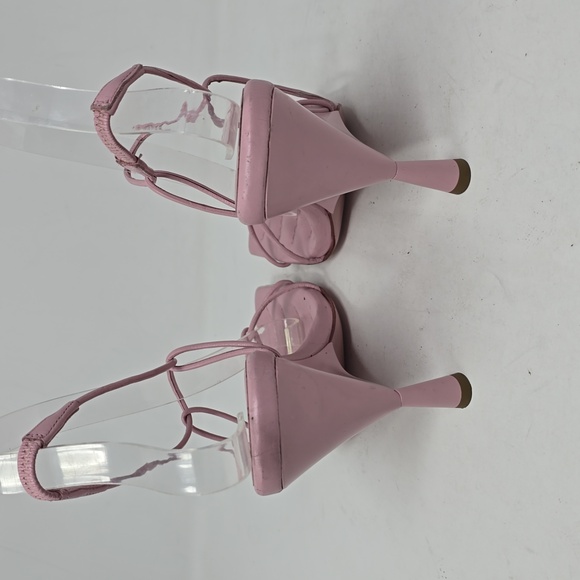 GIA/RHW Rosie 105 Strappy Wedge Ankle Pink Sandals Size 37 - Picture 5 of 9